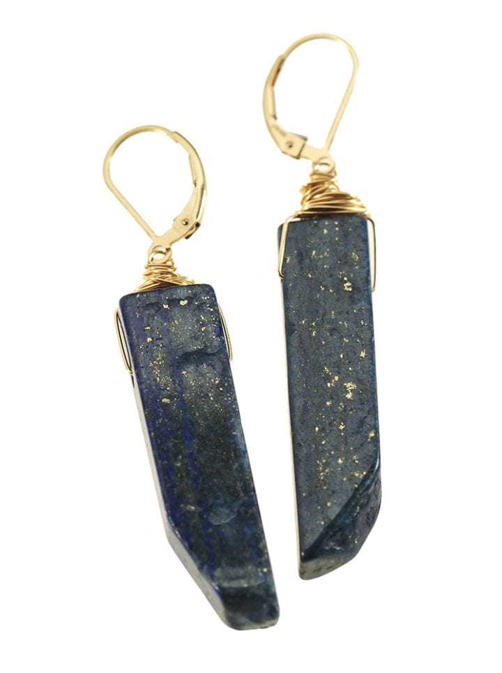 Organic Lapis Earrings