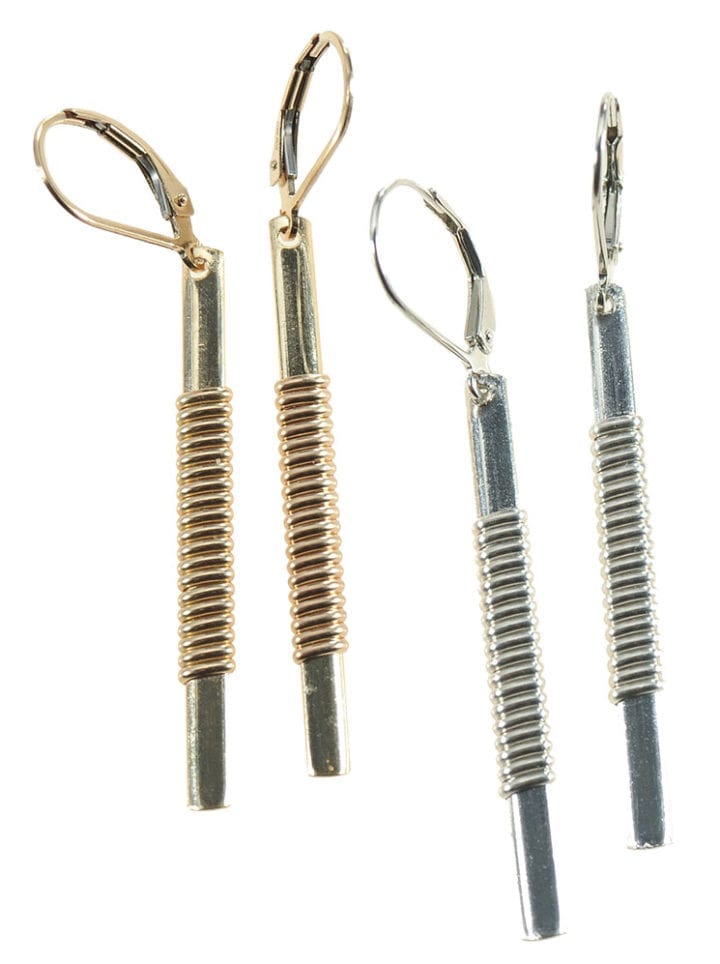 Wrapped Bar Earrings