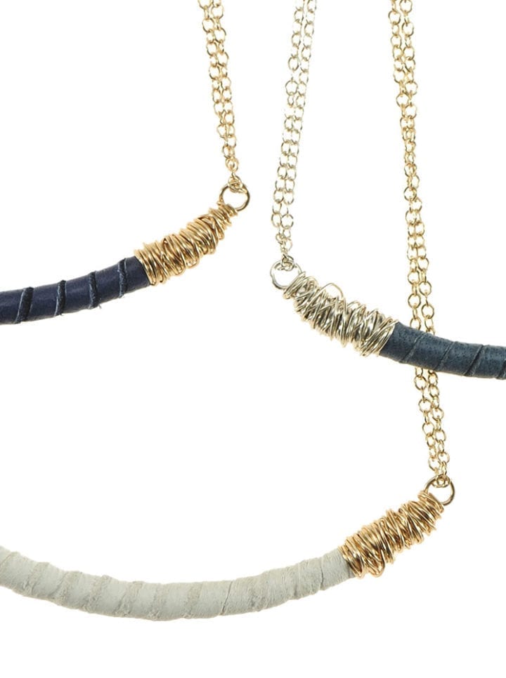 Leather U Necklace - Image 2