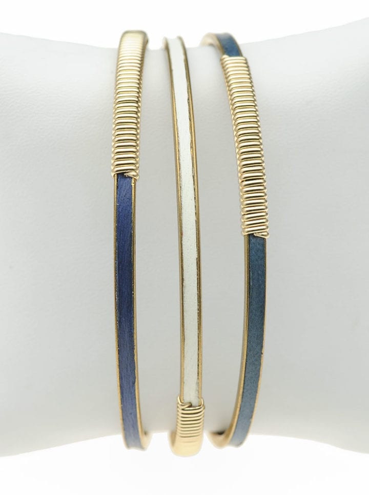 Thin Leather Bangle