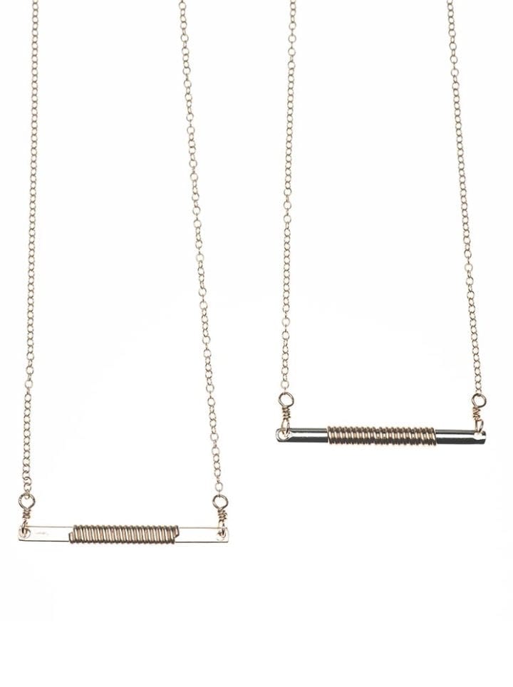 Wrapped Bar Necklace