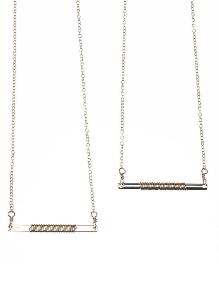 Wrapped Bar Necklace