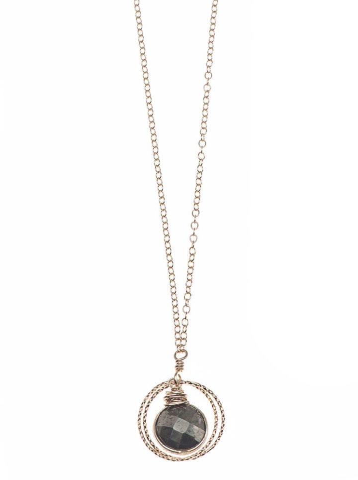 Stardust Pyrite Deli Necklace