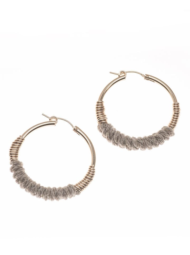 Cable Wrapped Classic Hoops