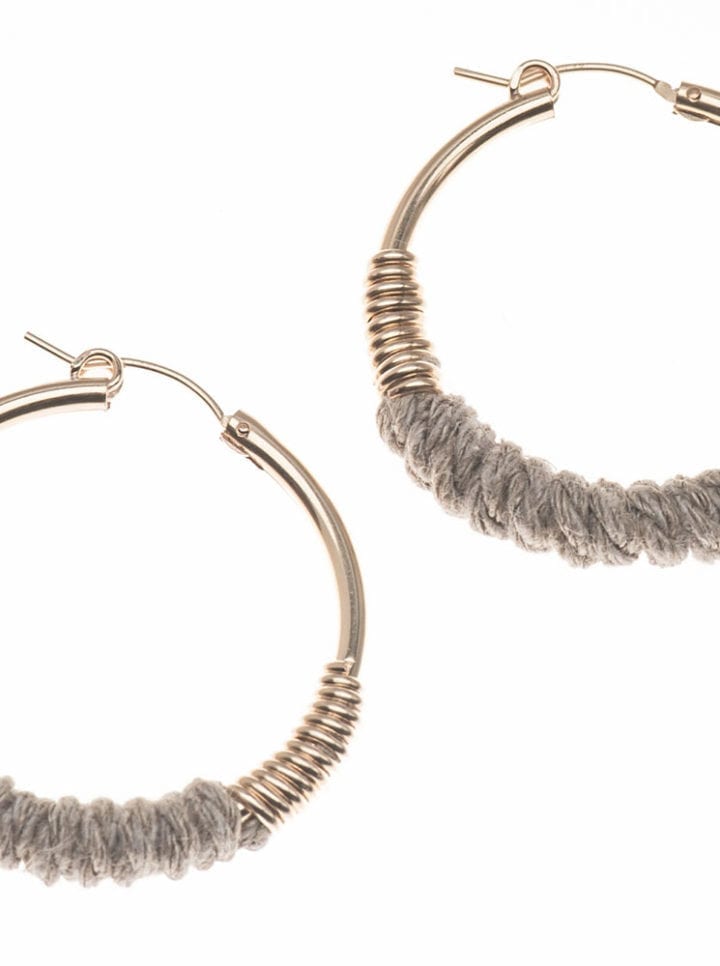 Cable Wrapped Classic Hoops - Image 2
