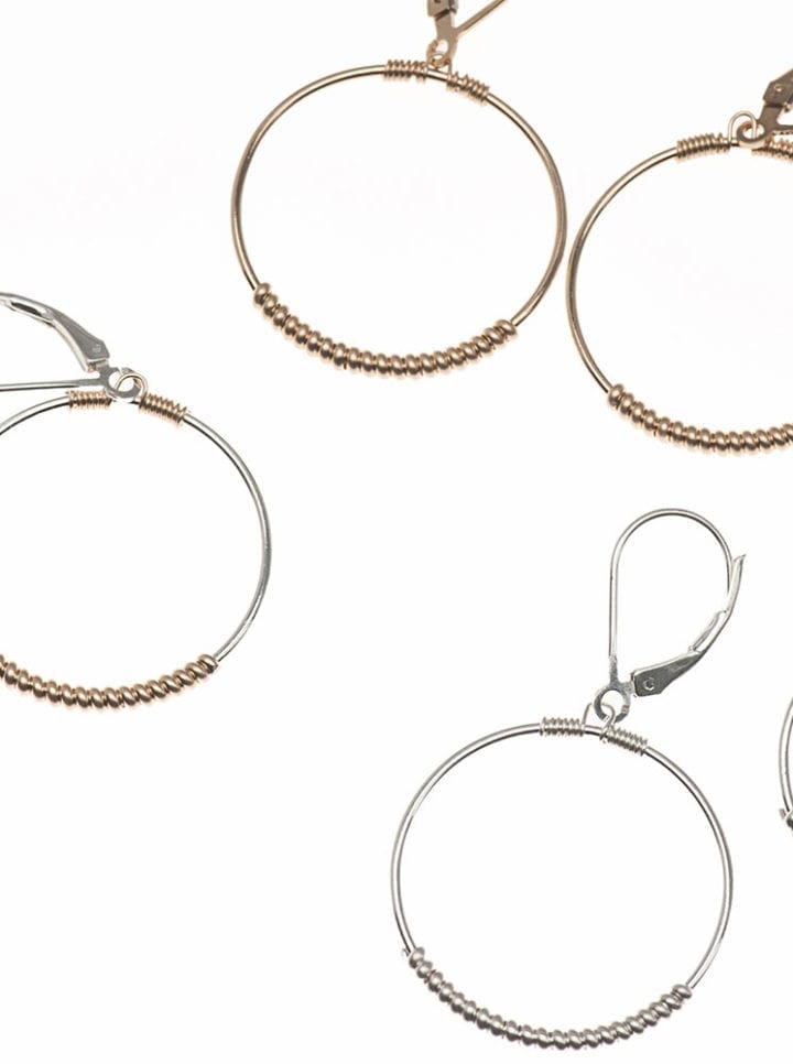 Small Thin Hoops - Image 2