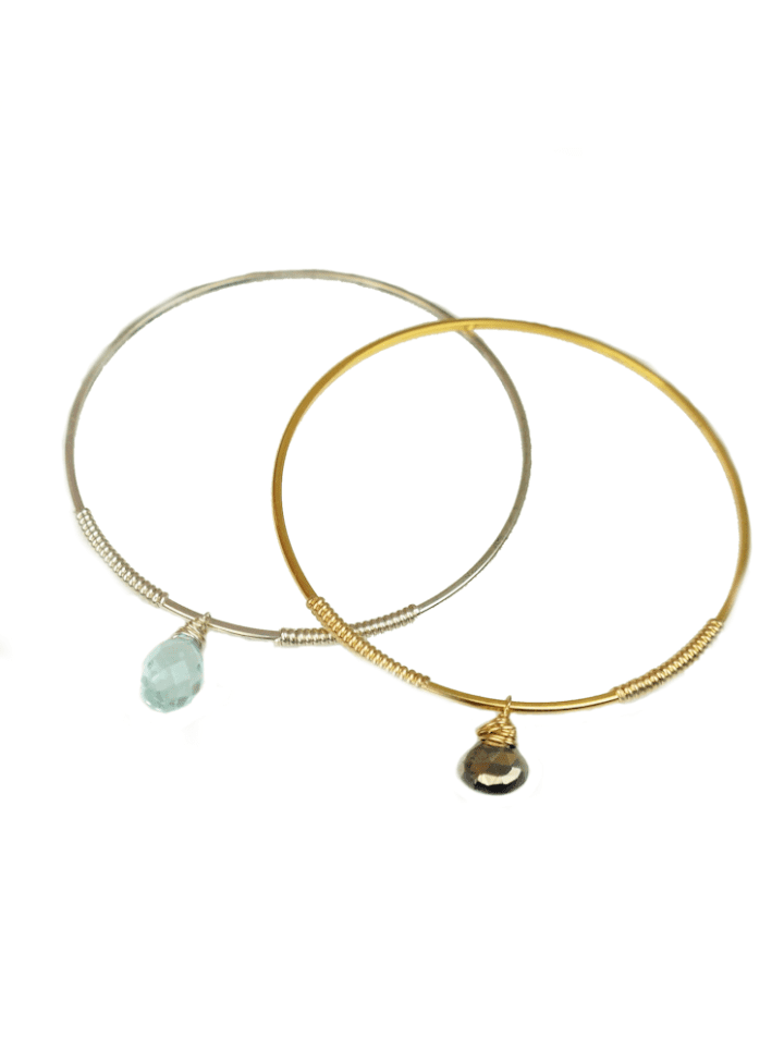 b.stone charm bangle