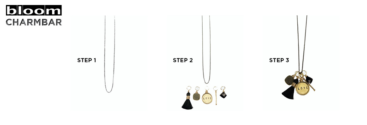 Step by step guide for creating your charm bar necklace | Bloom Jewelry