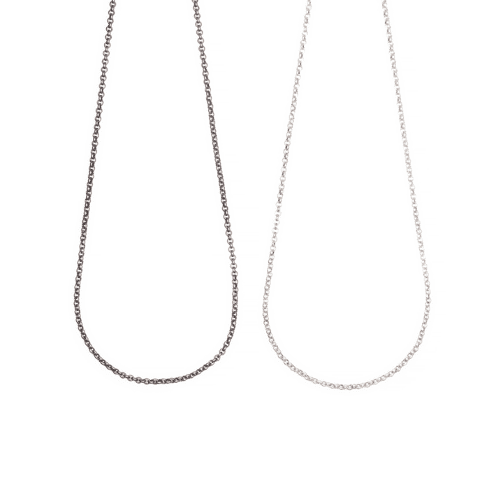 Gunmetal Antique Silver 14k Gold Filled Chain Sterling Silver Charm Bar Chain | Bloom Jewelry Handcrafted in Denver, CO