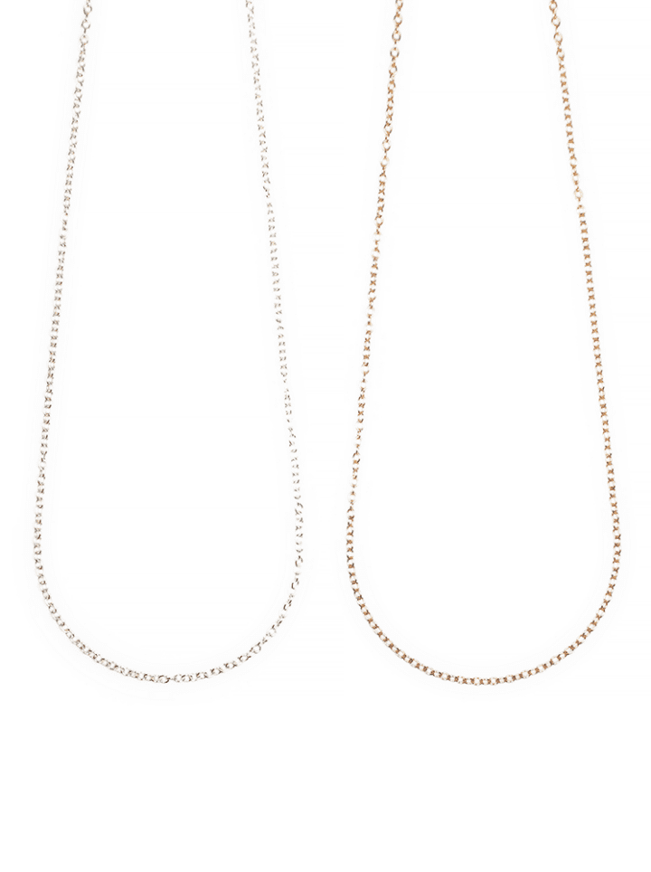 14k Gold Filled Chain Sterling Silver Charm Bar Chain | Bloom Jewelry Handcrafted in Denver, CO