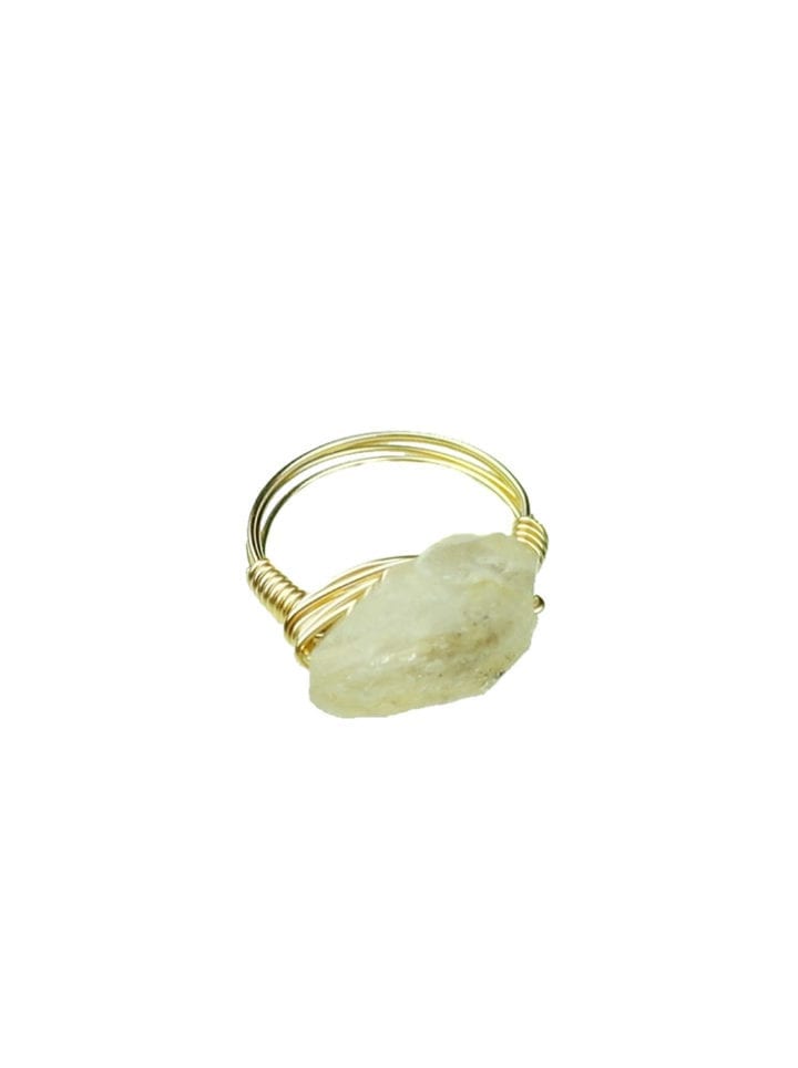 Herkimer Diamond Quartz Ring