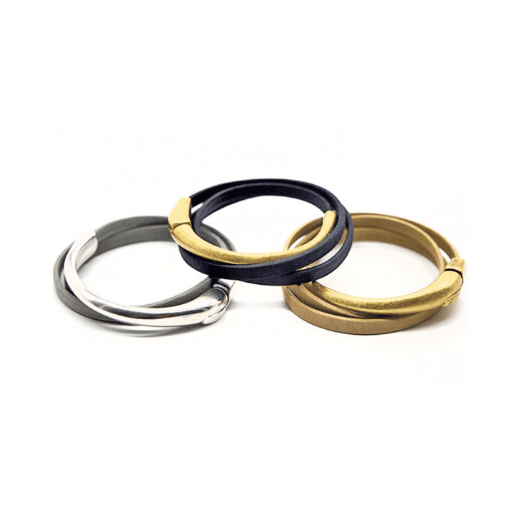 Triple Wrap Leather Bracelets