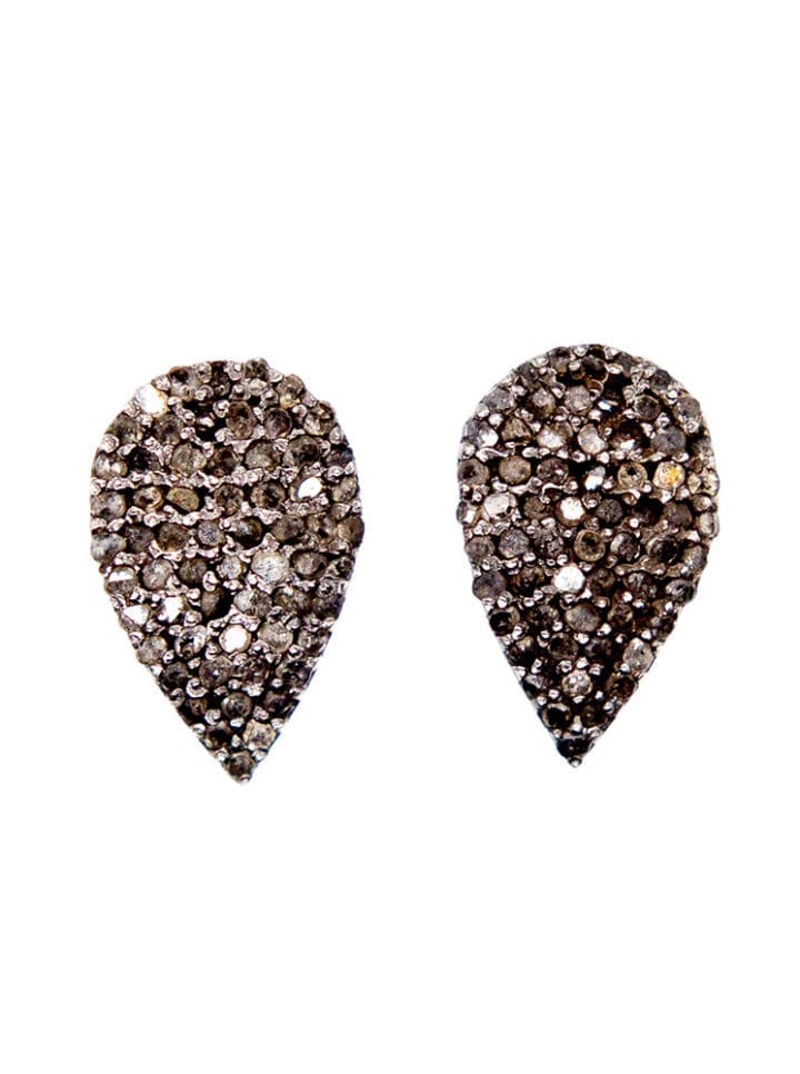 Pave Diamond Tear Studs