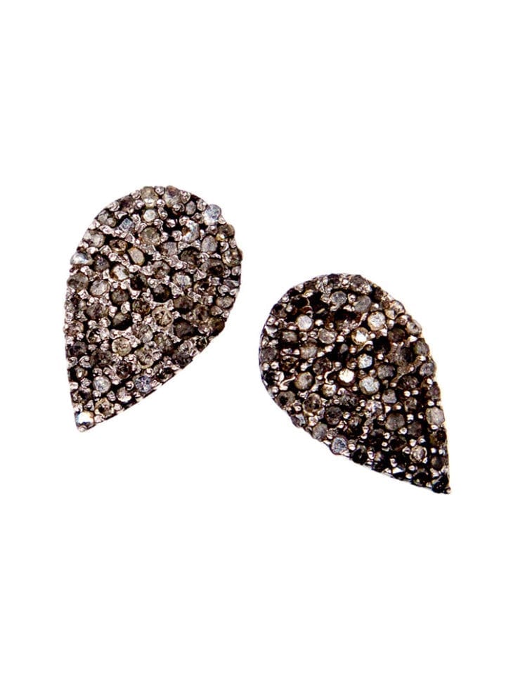 Pave Diamond Tear Studs - Image 2