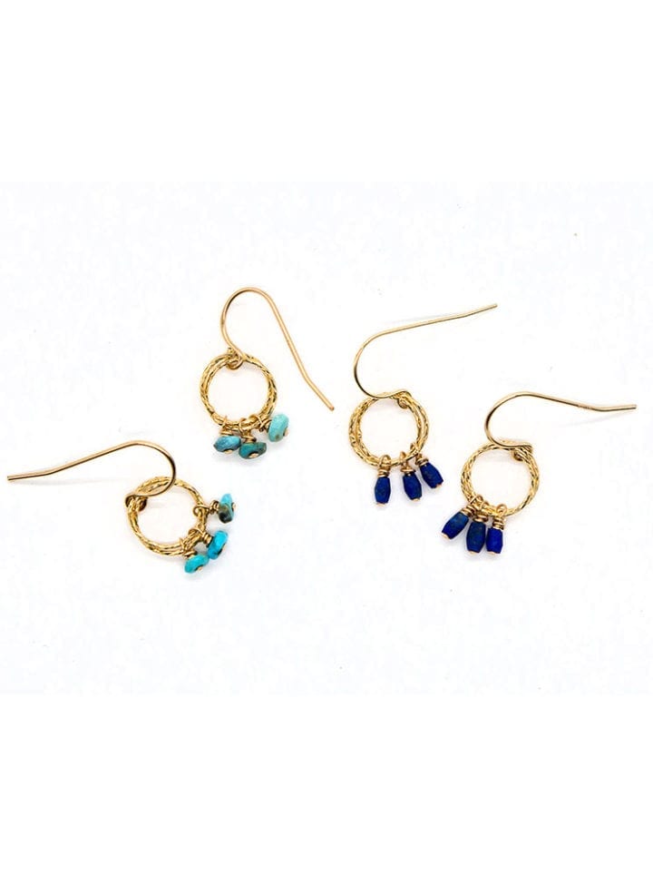 Coastal Rondelle Stardust Drop Earrings