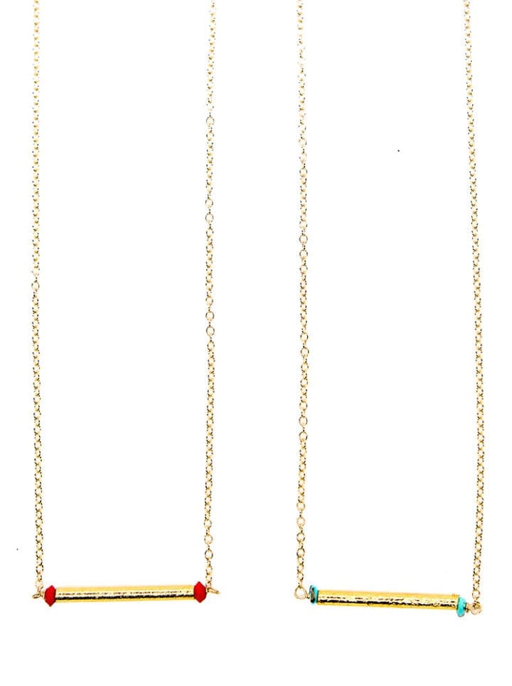 Coral Reef Cylinder Necklaces