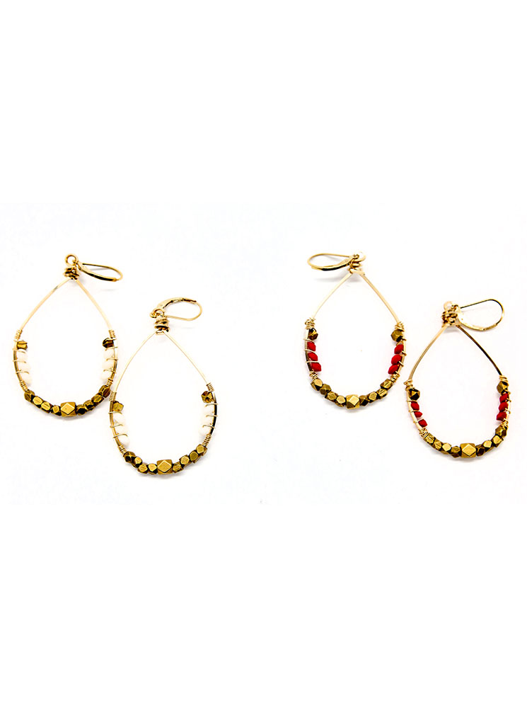 Tibetan hoop deals earrings