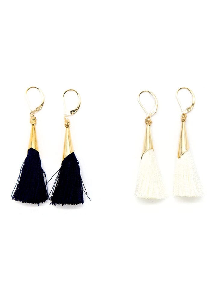Elegant Silk Tassel Earrings