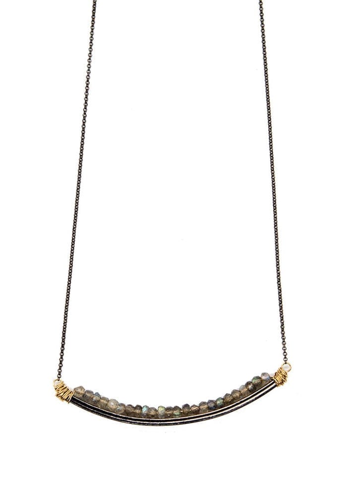 Labradorite Rondelle U Necklace