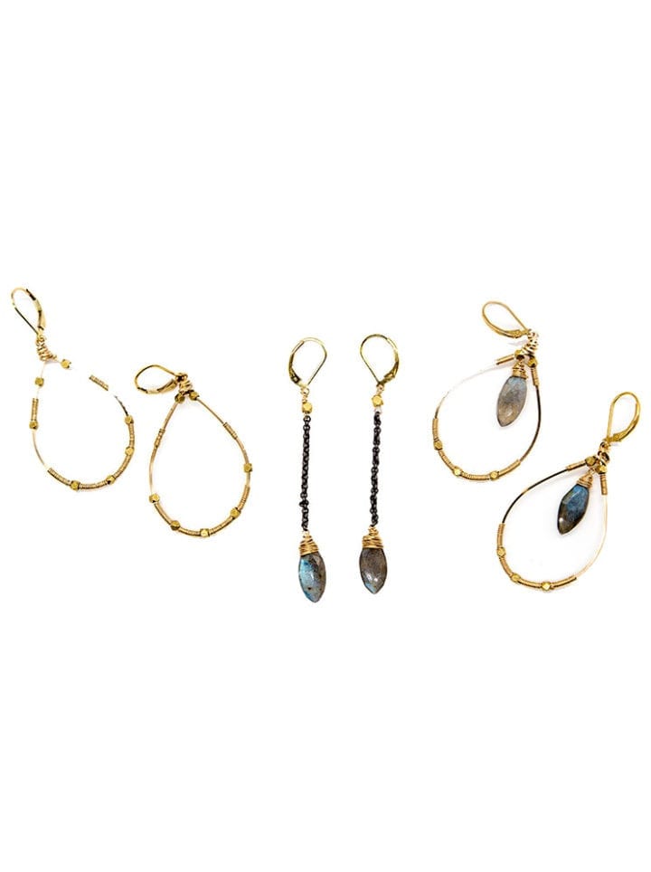Labradorite Earrings