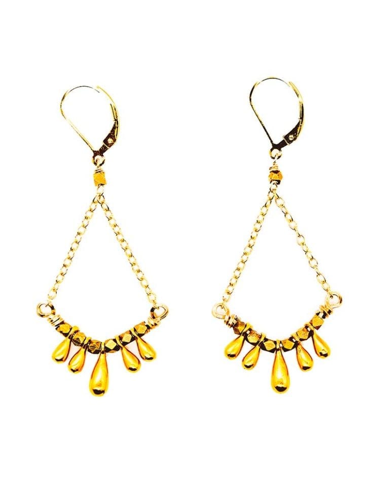 Signature Small Teardrop Swing Earrings