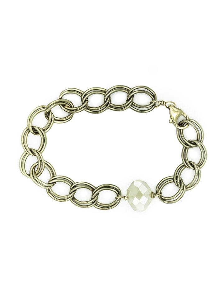 pearl chalcedony antique bracelet