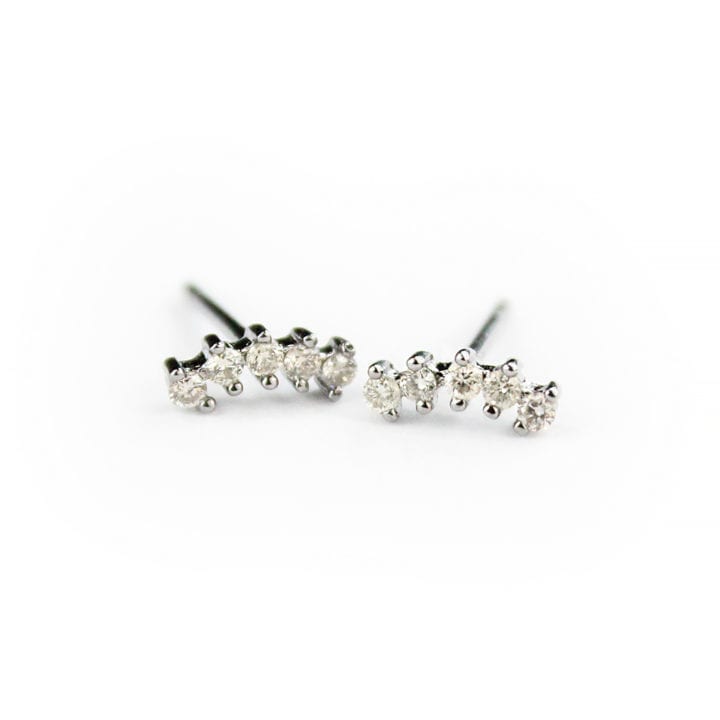 Pave Diamond Arch Studs