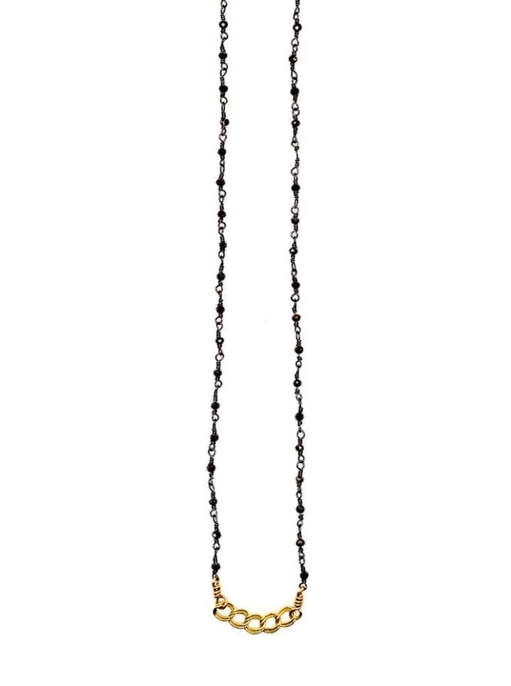 Delicate rosary and curb layering necklace