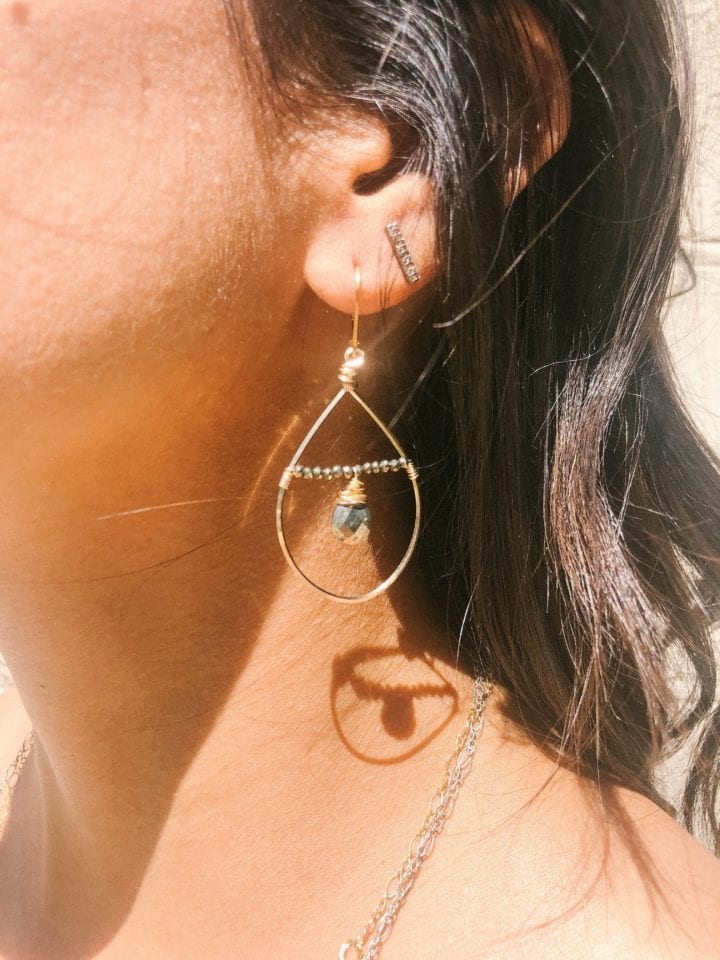 Pyrite Floating Hoops - Image 2