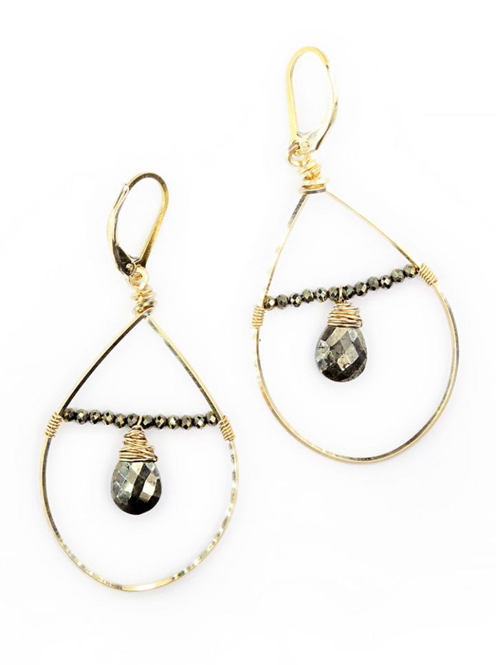 Pyrite Floating Hoops