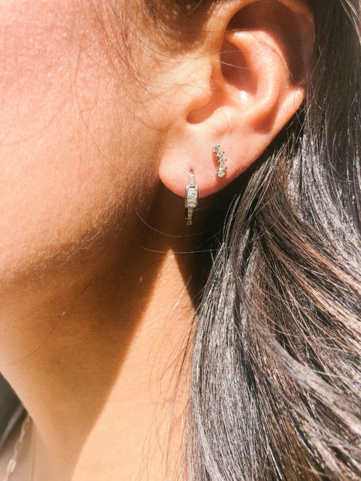 Pave Diamond Arch Studs - Image 2