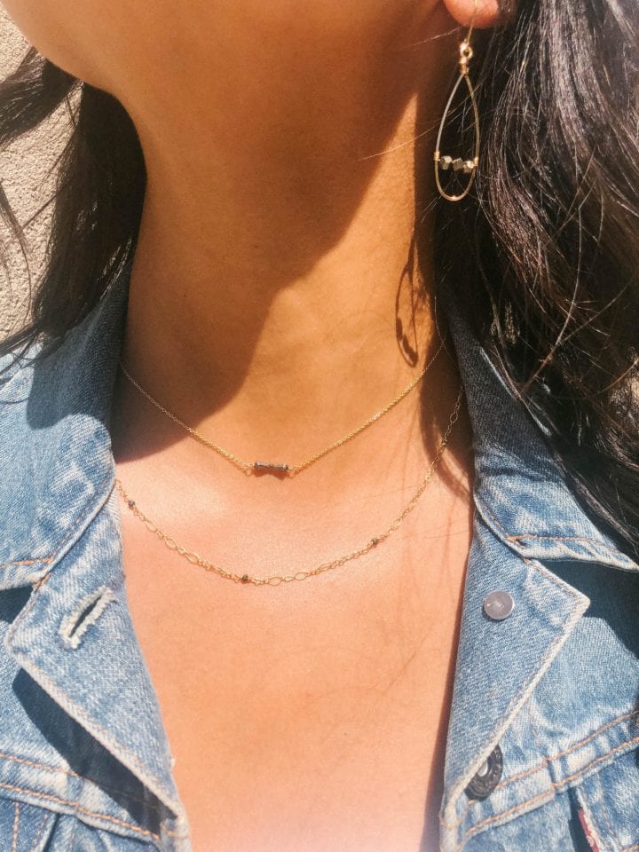 Pyrite Bridge Linear Hoops - Image 3