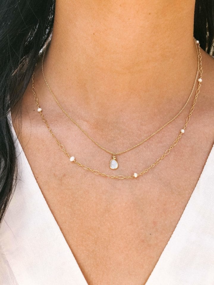 Diamond Slice Delicate Necklace - Image 2