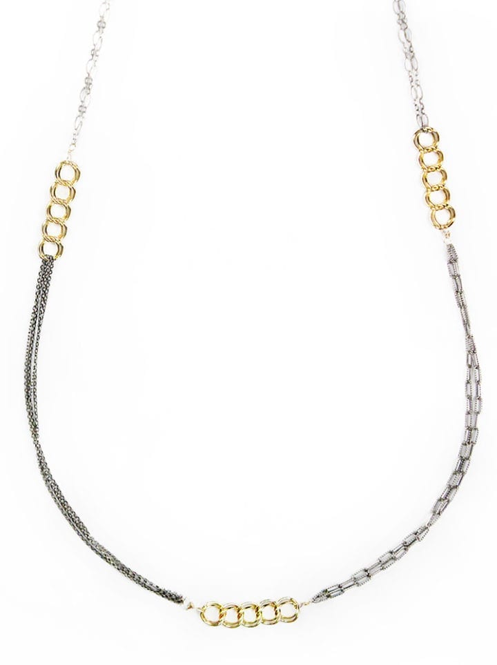 Curb Mixed Chain Necklace