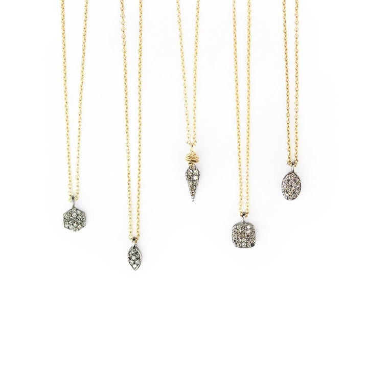 Pavé Diamond Delicate Necklaces