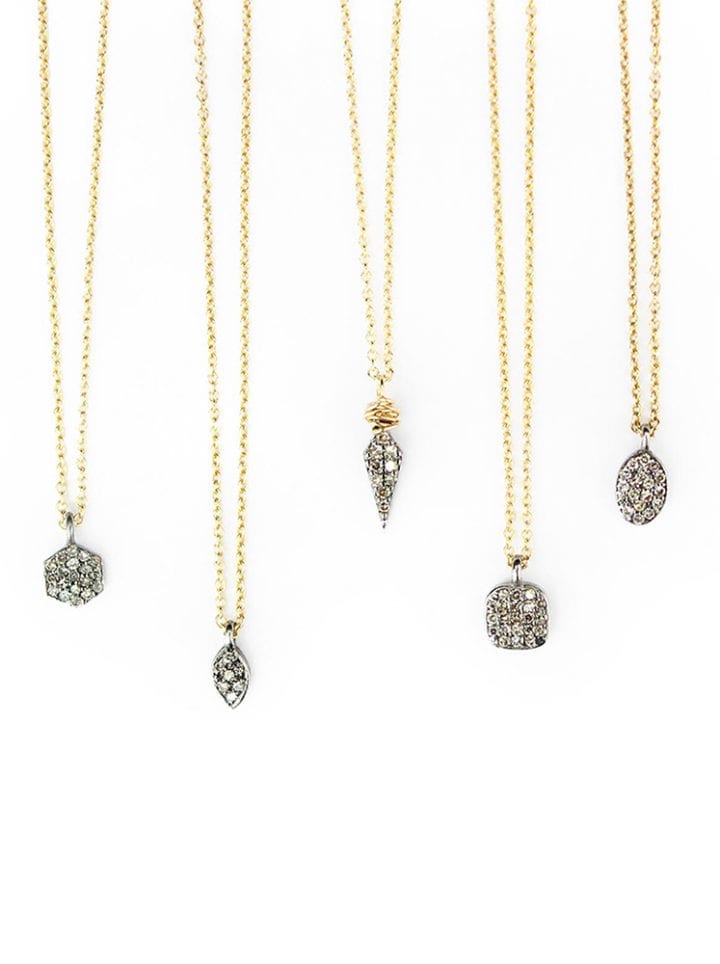 Pavé Diamond Delicate Necklaces