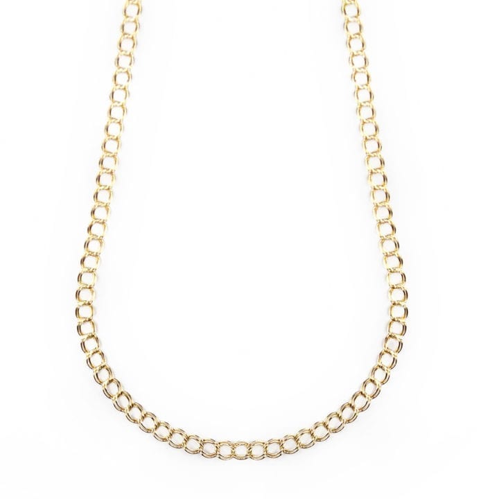 Curb signature layering necklace