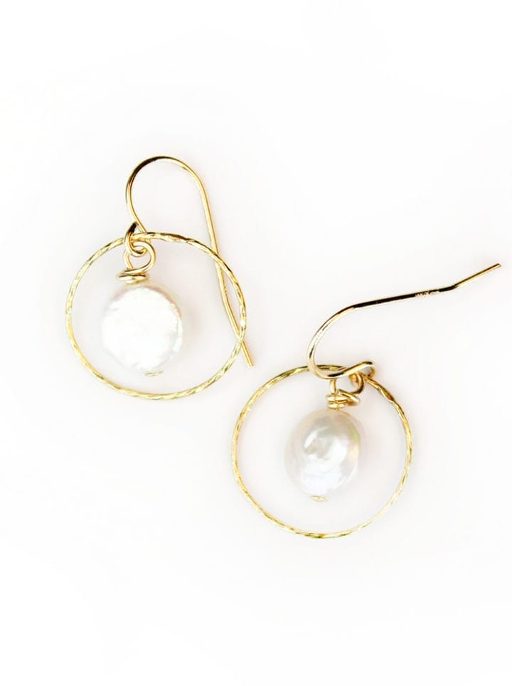 Pearl Stardust Single Drop Earring