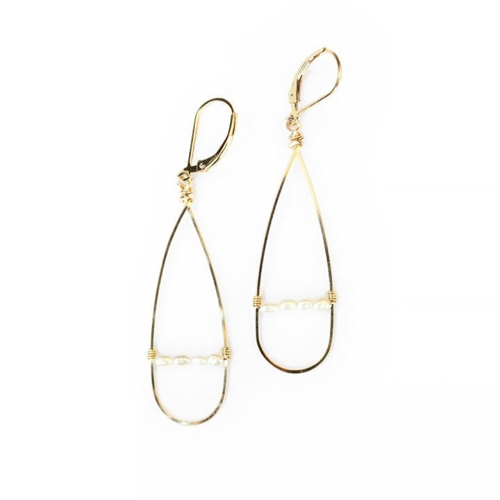 Pearl Bridge Linear Hoops