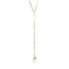 Petal Pearl Staple Y Necklace