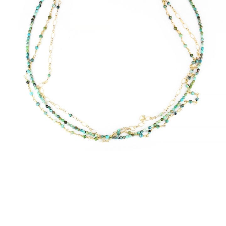 Turquoise Triple Strand Necklace