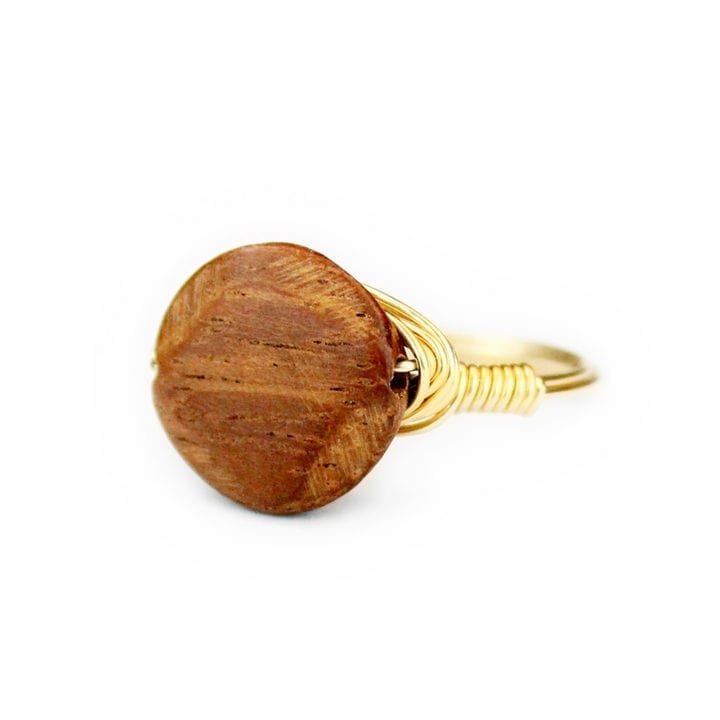 Wood Hand Wrapped Ring