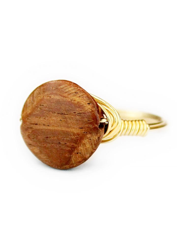 Wood Hand Wrapped Ring