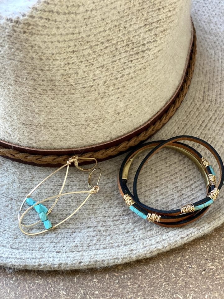 Blue Turquoise travel jewelry