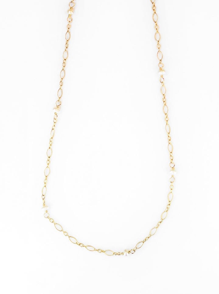 Pearl Filigree Layering Necklace