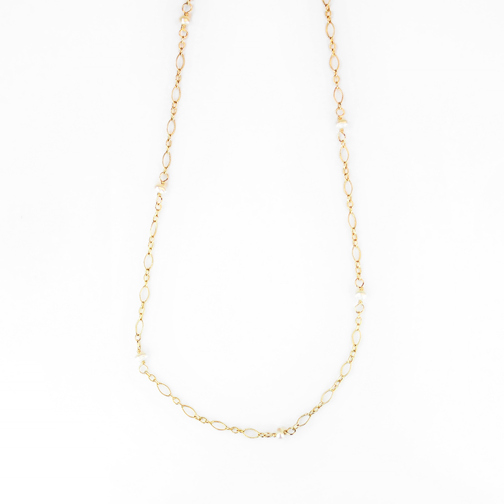 Pearl Filigree Layering Necklace - Bloom Jewelry