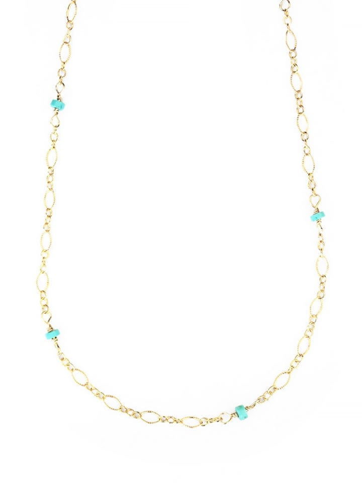 Turquoise Filigree Layering Necklace