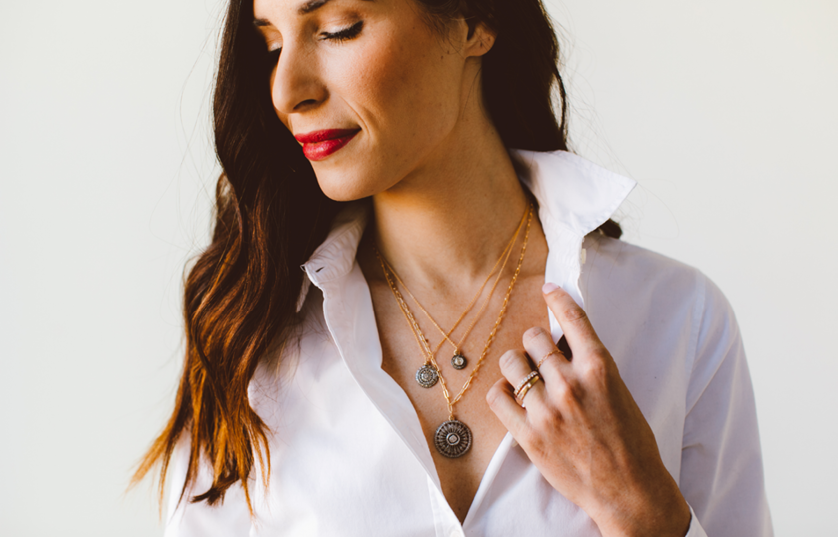 Diamond Coin Necklaces Handcrafted in Denver, CO 