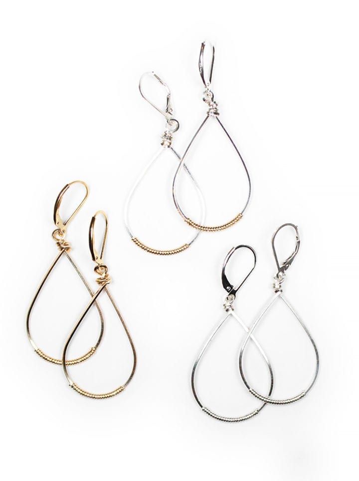 Signature Small Oval Wrapped Hoops