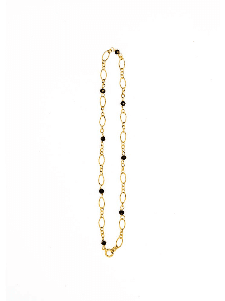 Pyrite & Gold Filigree Anklet